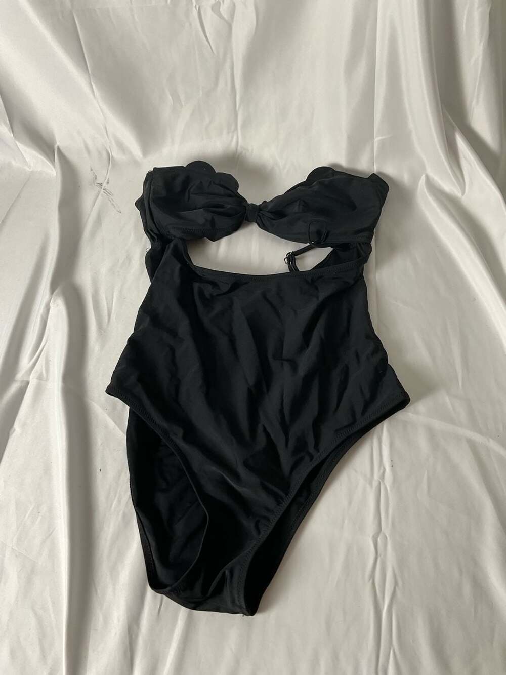 Cupshe Black Cutout Swimsuit Size L